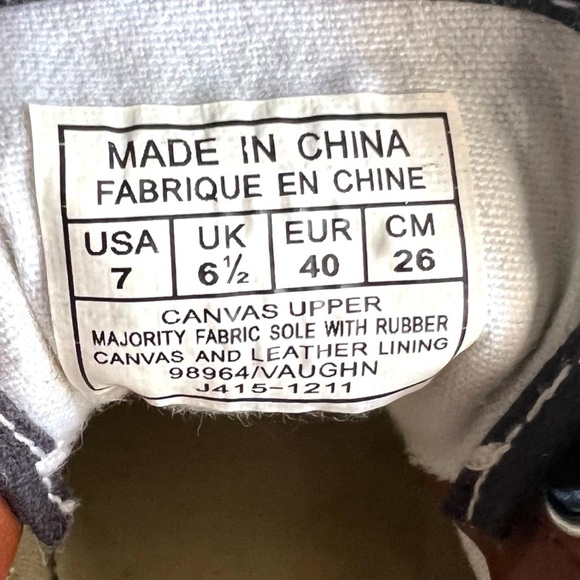 POLO RALPH LAUREN Vito Canvas and Leather Sneaker Blue M 7/W 8.5 - Picture 8 of 8